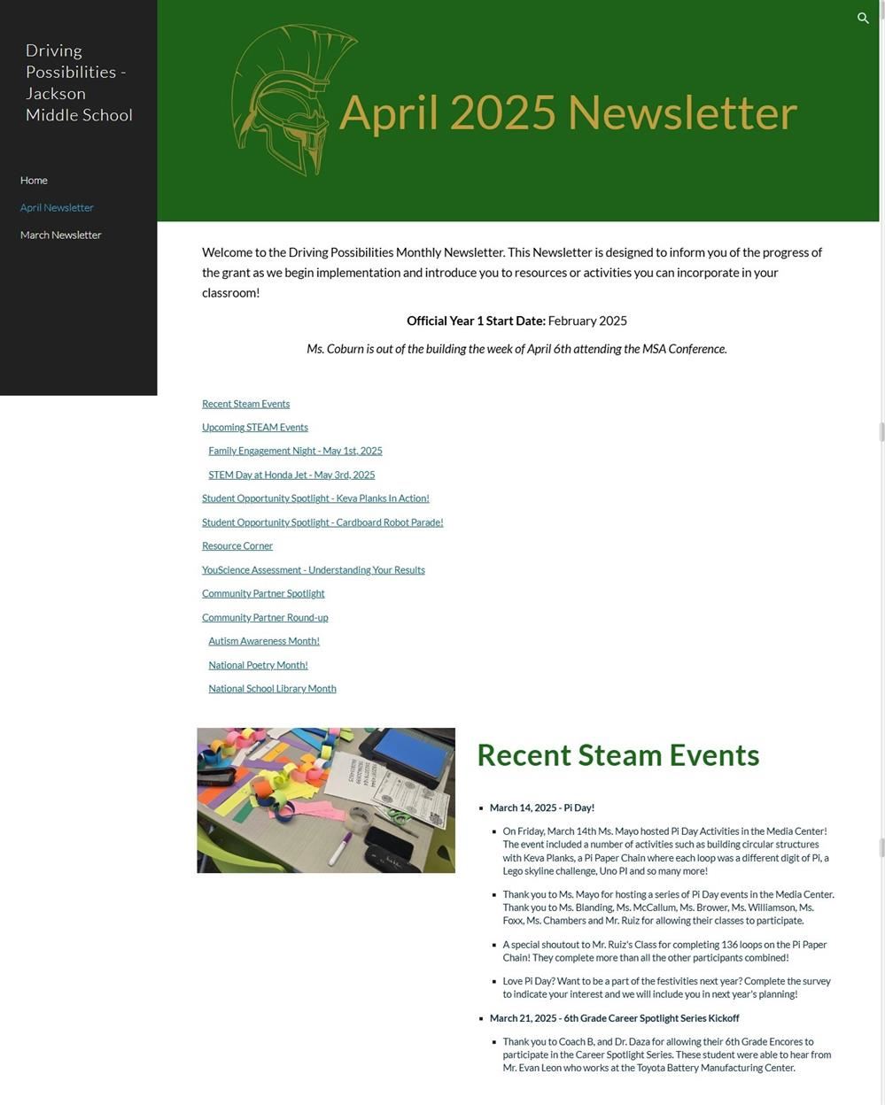 Driving Possibilities Newsletter April 20252